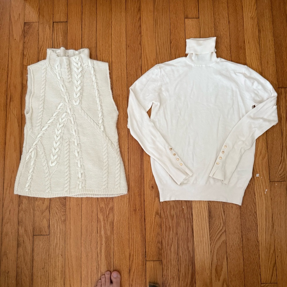 ZARA vest turtle neck Sweater size S bundle